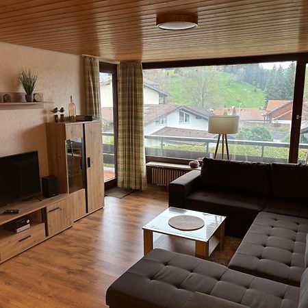 Schoene 2 1/2 Zimmer Ferienwohnung In Oberstaufen - Hoamatle - Dış mekan fotoğraf