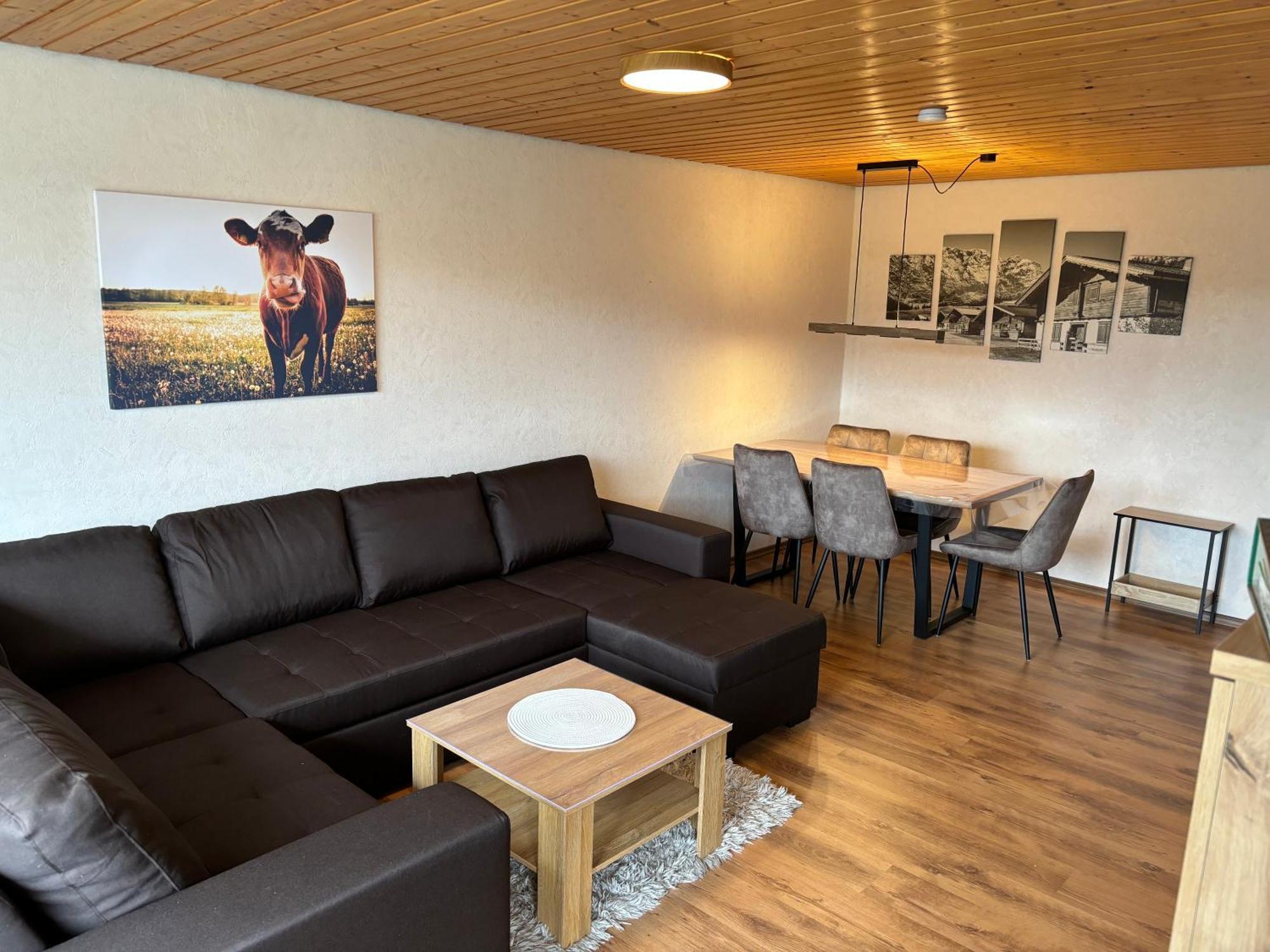 Schoene 2 1/2 Zimmer Ferienwohnung In Oberstaufen - Hoamatle - Dış mekan fotoğraf